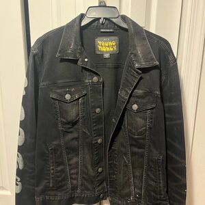 American Eagle Outfitters Black Denim Jacket